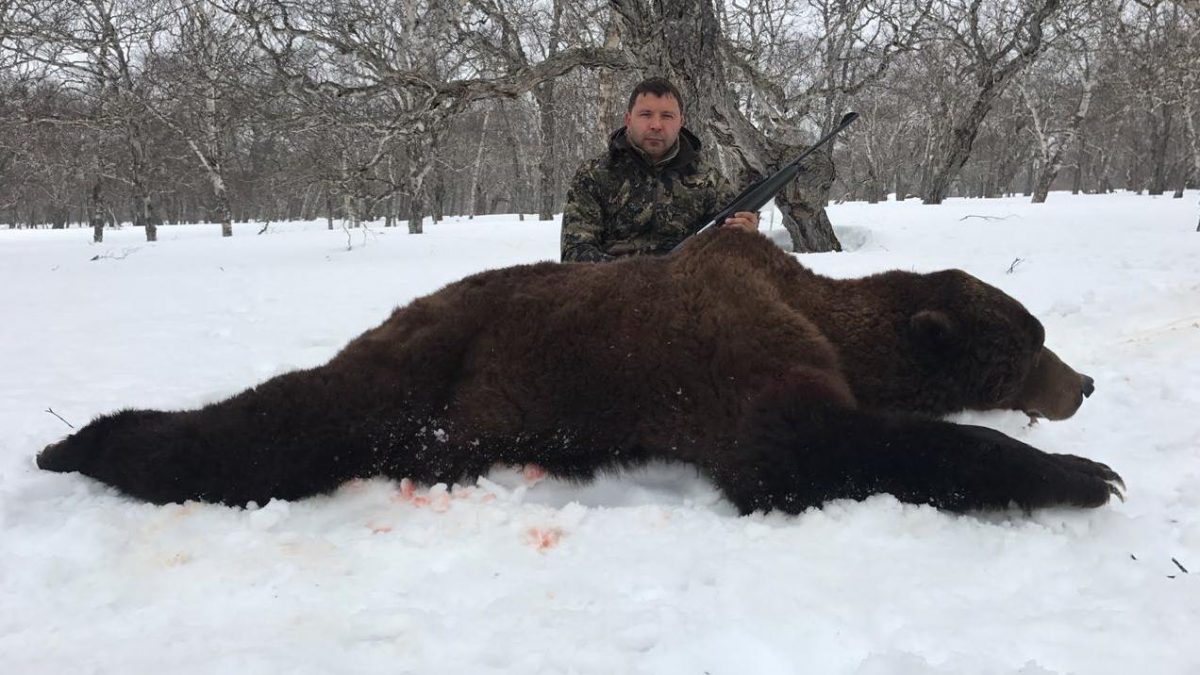 Охота на камчатского медведя